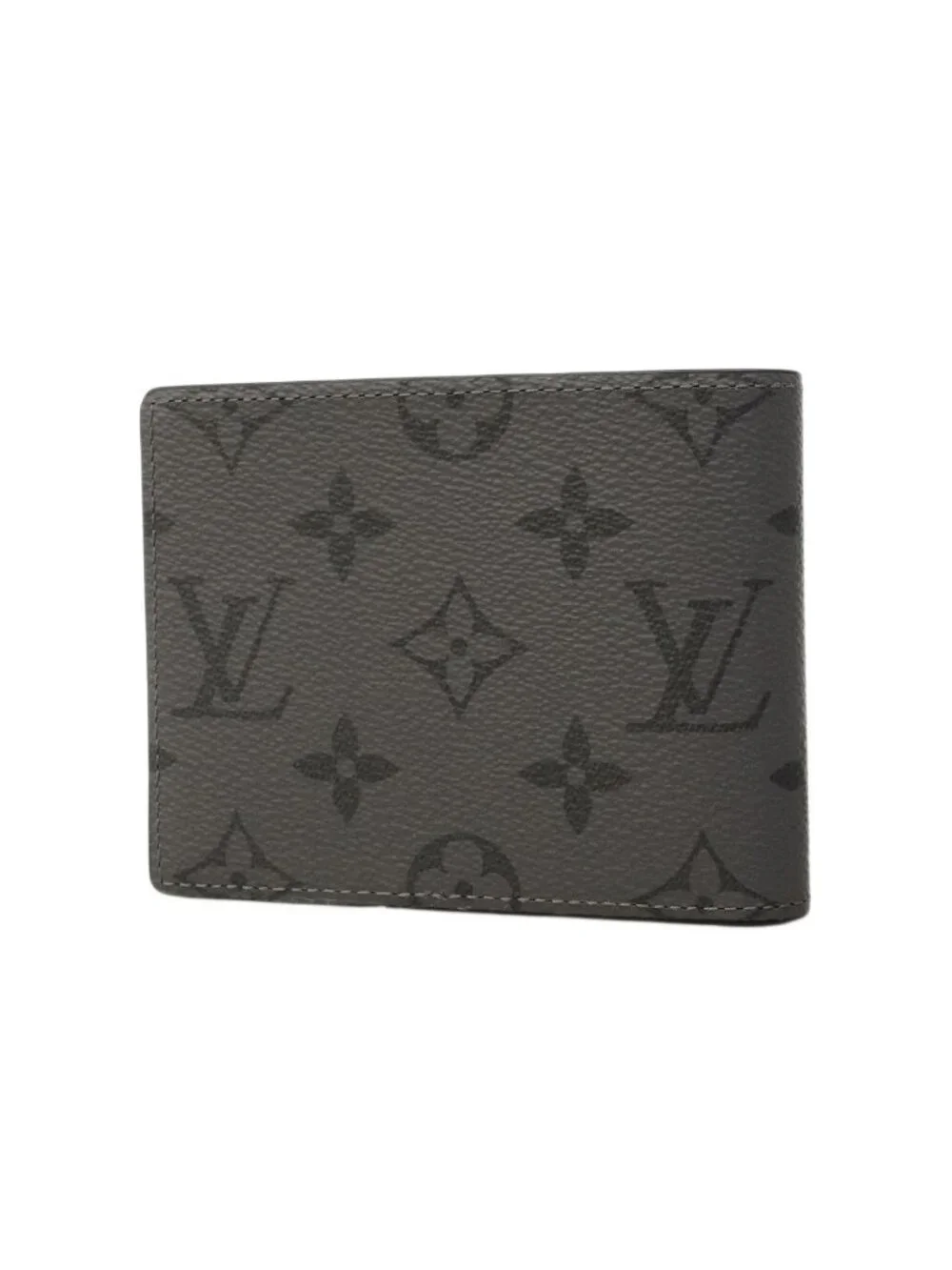 Louis Vuitton Wallet Monogram Eclipse Reverse Portefeuille Calf Black Gray